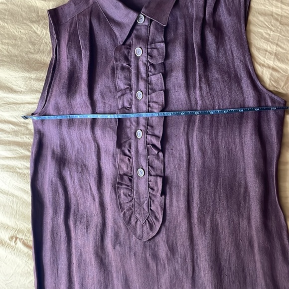 Harve Benard, size 14, 100% linen sleeveless dress. Brown. - Picture 8 of 8